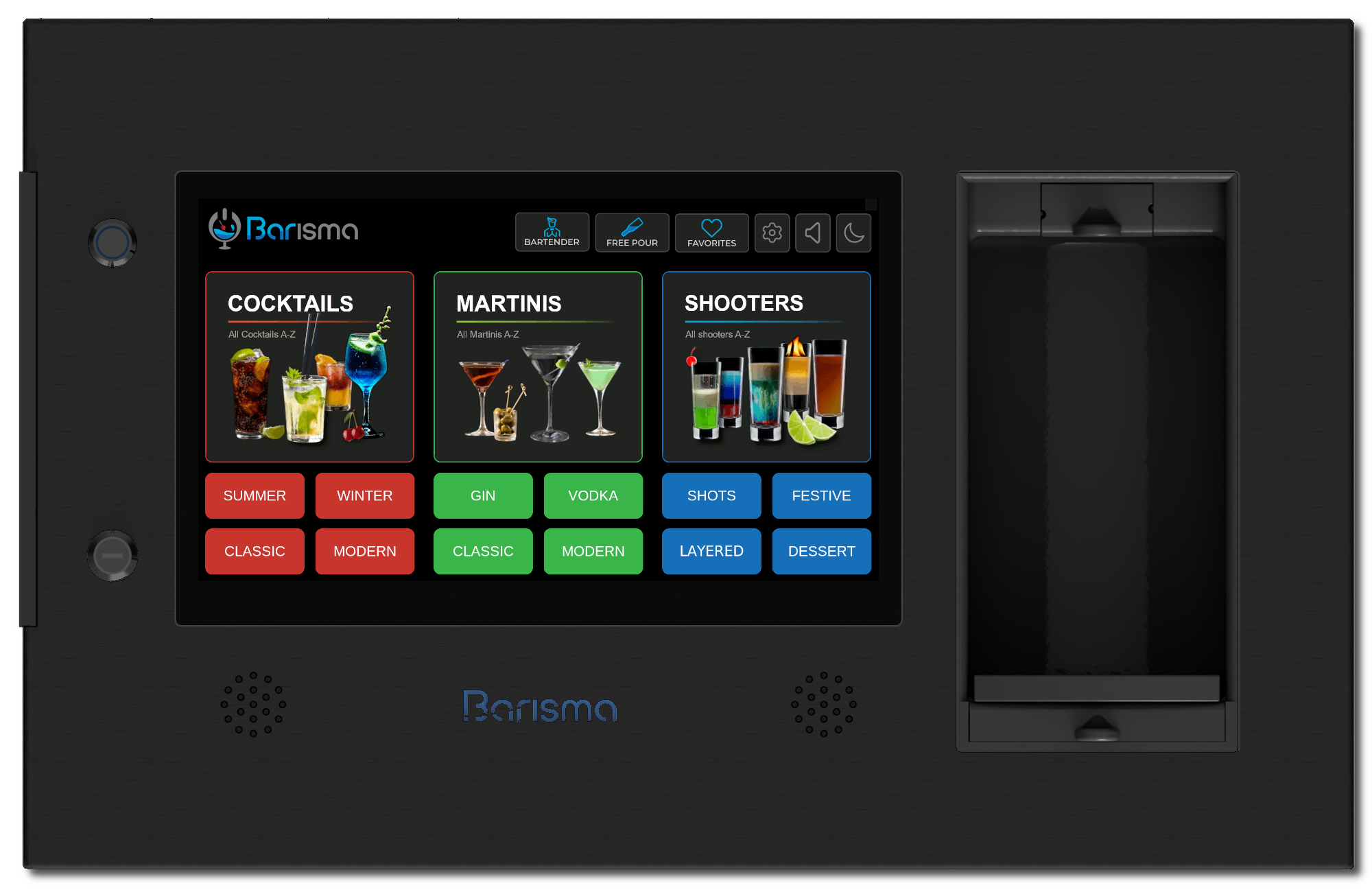 Barisma Built-in Bartender (Black)